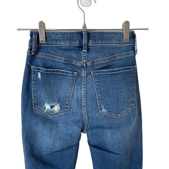 ABERCROMBIE & FITCH Curve Love Super Skinny Ankle High Rise Jeans 23 or 000S Emo - Picture 7 of 9